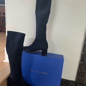 Stuart Weitzman Elegant Black Over the Knee Boots